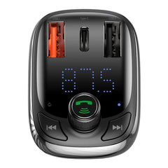 A Photo Of Baseus T-Shaped S-13 Bluetooth FM Transmitter with 36W PPS Fast Charger – Car MP3 Player & Dual USB Ports