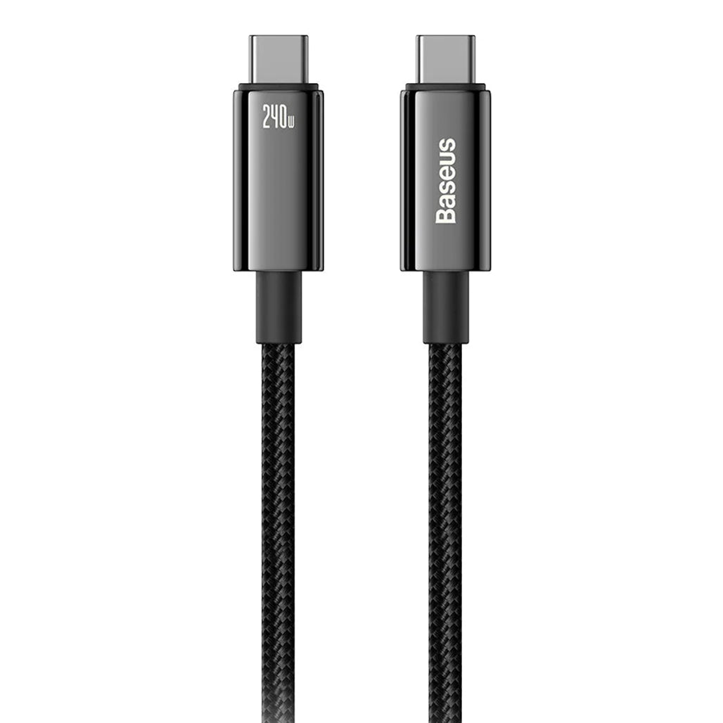 A Photo Of Baseus Tungsten Gold 240W USB-C to USB-C Fast Charging Data Cable – 2m Black