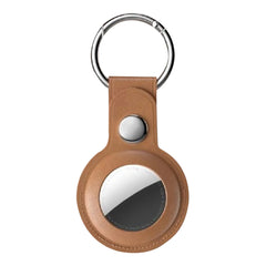 A Photo Of Blupebble Classic Leather AirTag Case with Key Ring - Protective & Stylish Holder for Keys