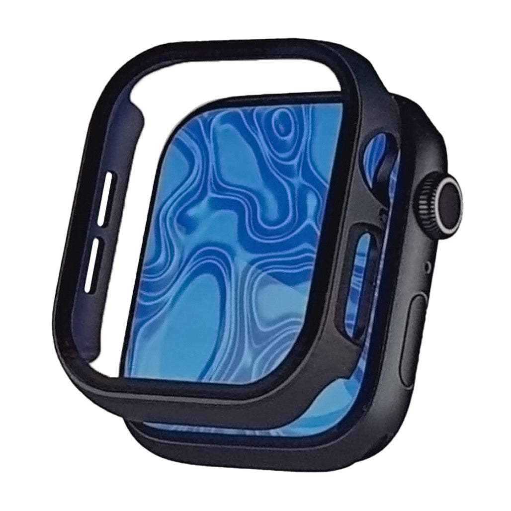 A Photo Of Blupebble Rock Shield Slim Armour with Glass Shield for Apple Watch 46MM - Series 10 Compatible