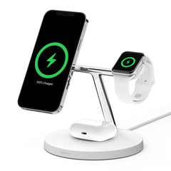 Belkin BoostCharge Pro 3-in-1 Wireless Charger with MagSafe 15W | White