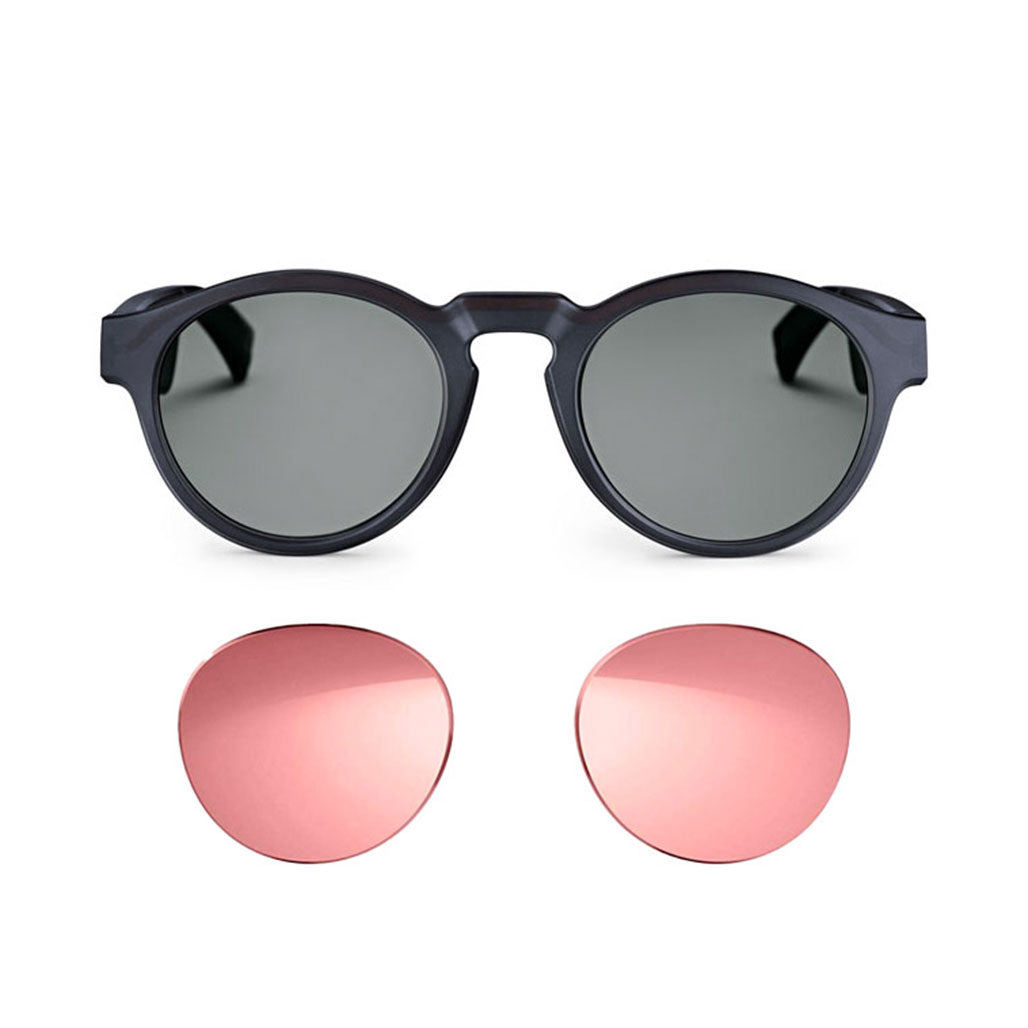 A Photo Of Bose Frames Rondo Audio Sunglasses - Free Rose Gold Lenses