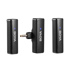 A Photo Of BOYALINK All-in-One Wireless Microphone System – Dual-Channel 2.4GHz, Noise Reduction, Ultra-Long Battery Life, and Multi-Connector Support