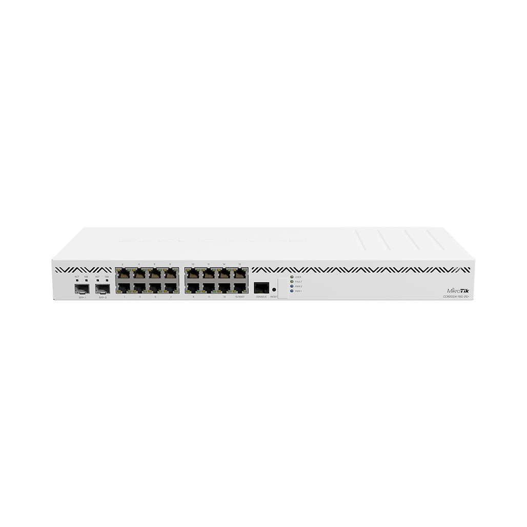 Mikrotik 16x Gigabit Ethernet Ports, 2x10G SFP+ Cages | CCR2004-16G-2S+, 33041520722172, Available at 961Souq