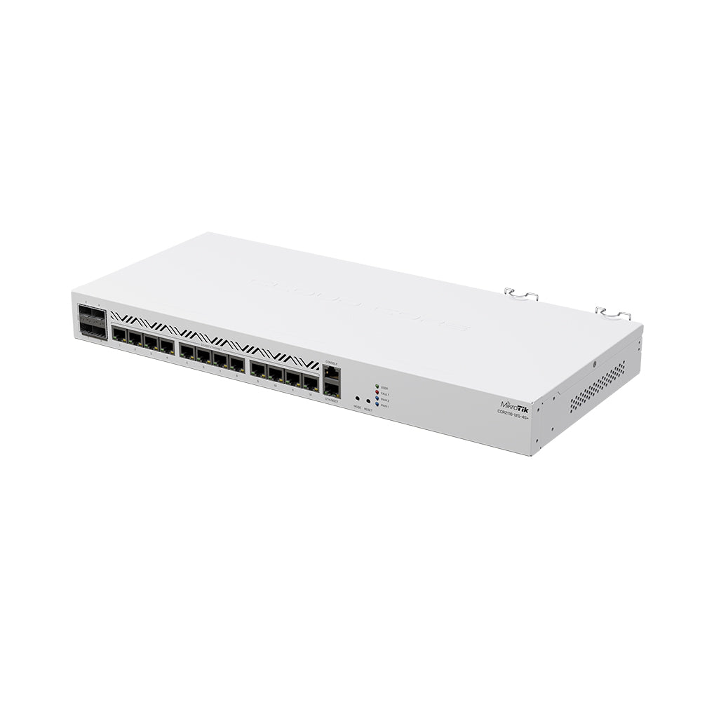 A Photo Of MikroTik Cloud Core Router CCR2116-12G-4S+ | 16-Core 2GHz CPU, 13x Gigabit Ethernet, 4x 10G SFP+