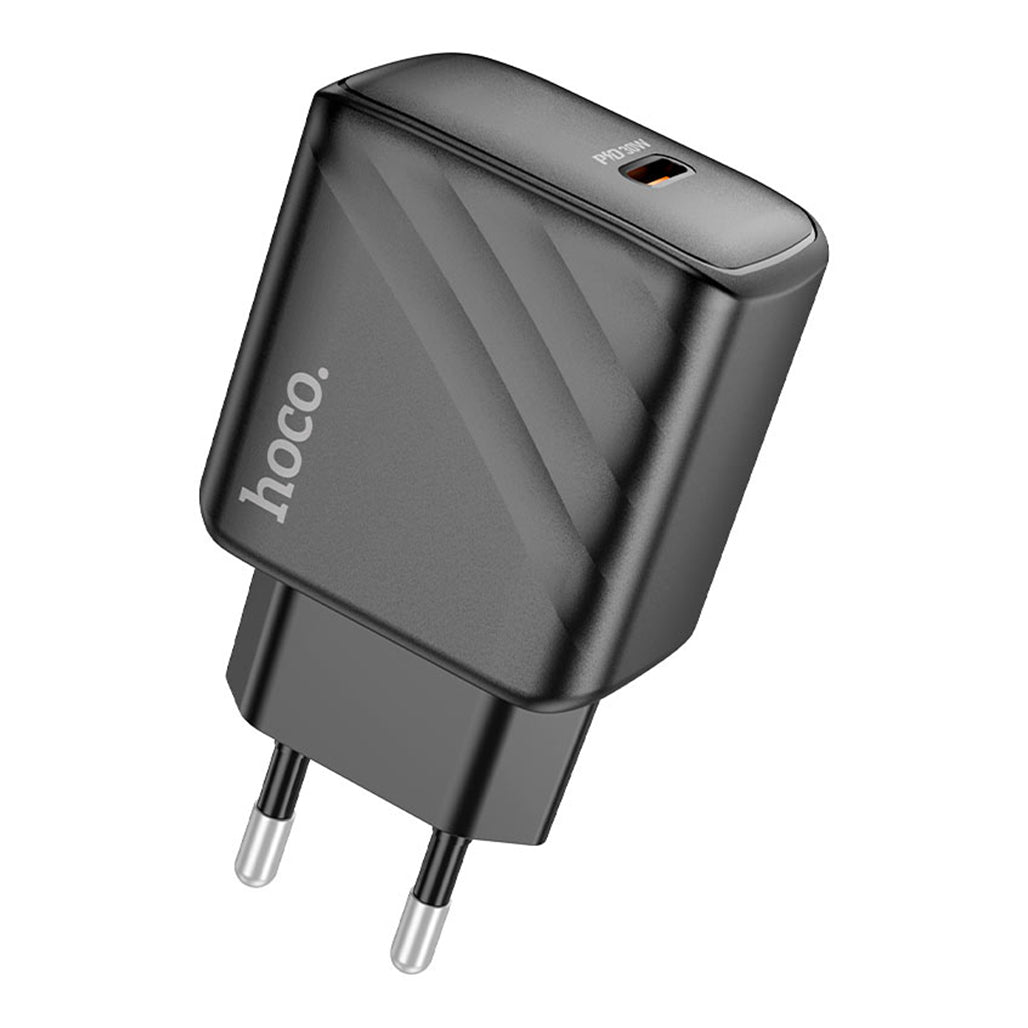 A Photo Of Hoco CS22A Single Type-C PD30W Wall Charger – Fast Charging with EU Plug