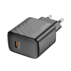 A Photo Of Hoco CS22A Single Type-C PD30W Wall Charger – Fast Charging with EU Plug