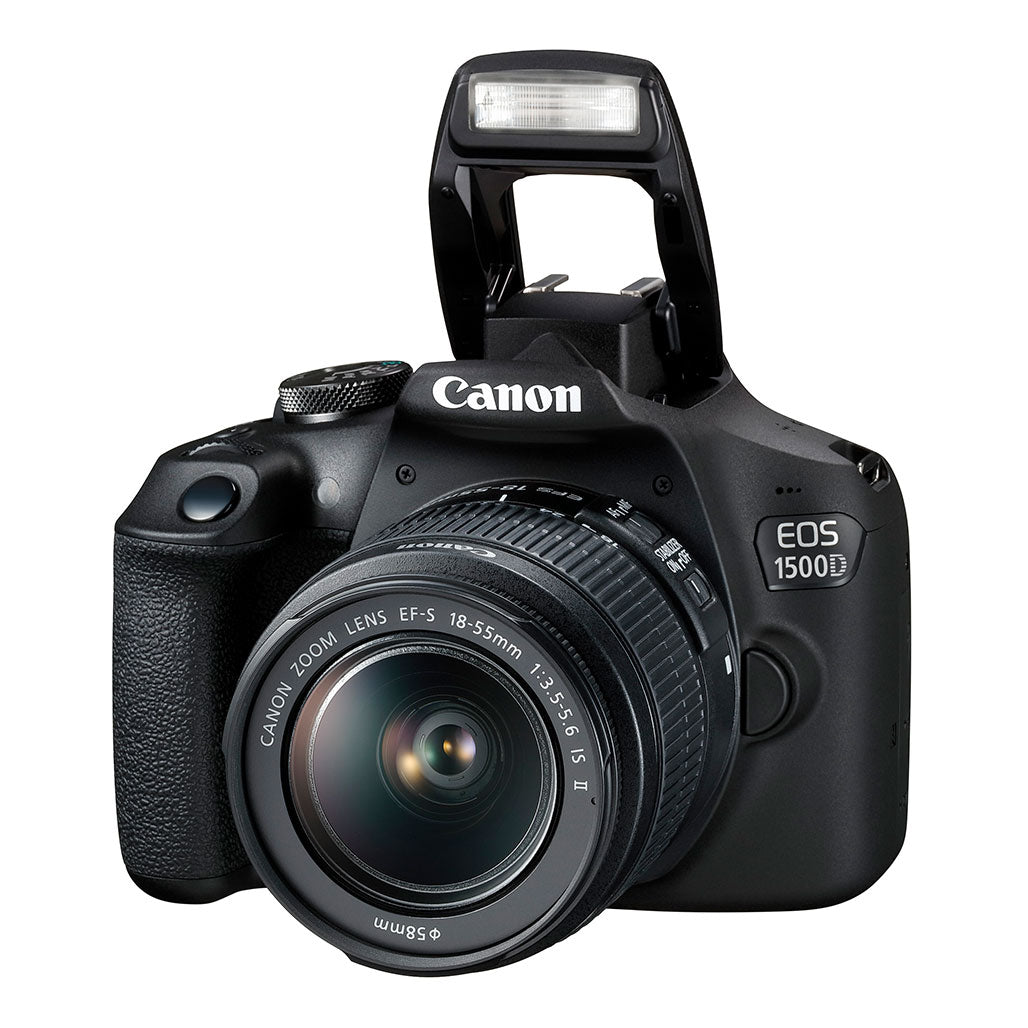 A Photo Of Canon EOS 1500D DSLR Camera with EF-S 18-55 IS II Camera Lens