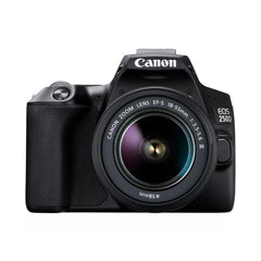 A Photo Of Canon EOS 250D Black DSLR Camera with EF-S 18-55mm f/3.5-5.6 III Lens – Lightweight, 4K Video, 24.1MP Sensor