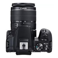 A Photo Of Canon EOS 250D Black DSLR Camera with EF-S 18-55mm f/3.5-5.6 III Lens – Lightweight, 4K Video, 24.1MP Sensor