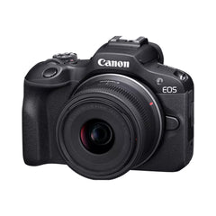 A Photo Of Canon EOS R100 Mirrorless Camera with RF-S 18-45mm Lens – Compact, High-Quality Imaging