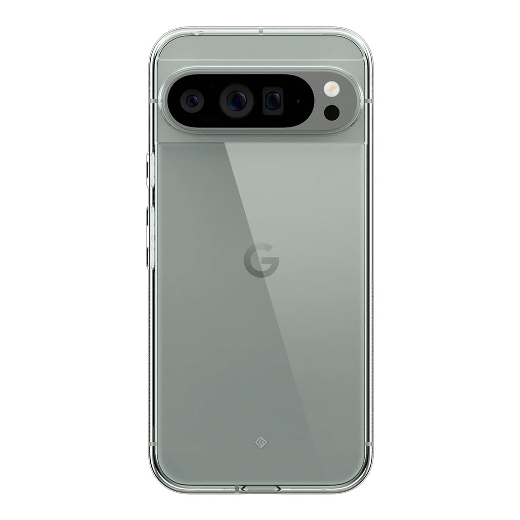 A Photo Of Caseology Capella Clear Case for Google Pixel 9 / 9 Pro and Pixel 9 Pro XL – Shock Absorbent, Anti-Yellowing, Military Grade Protection, and Wireless Charging Compatible