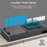 Promate CastBar-120 - 120W Ultra-Slim SoundBar with Built-in Subwoofer