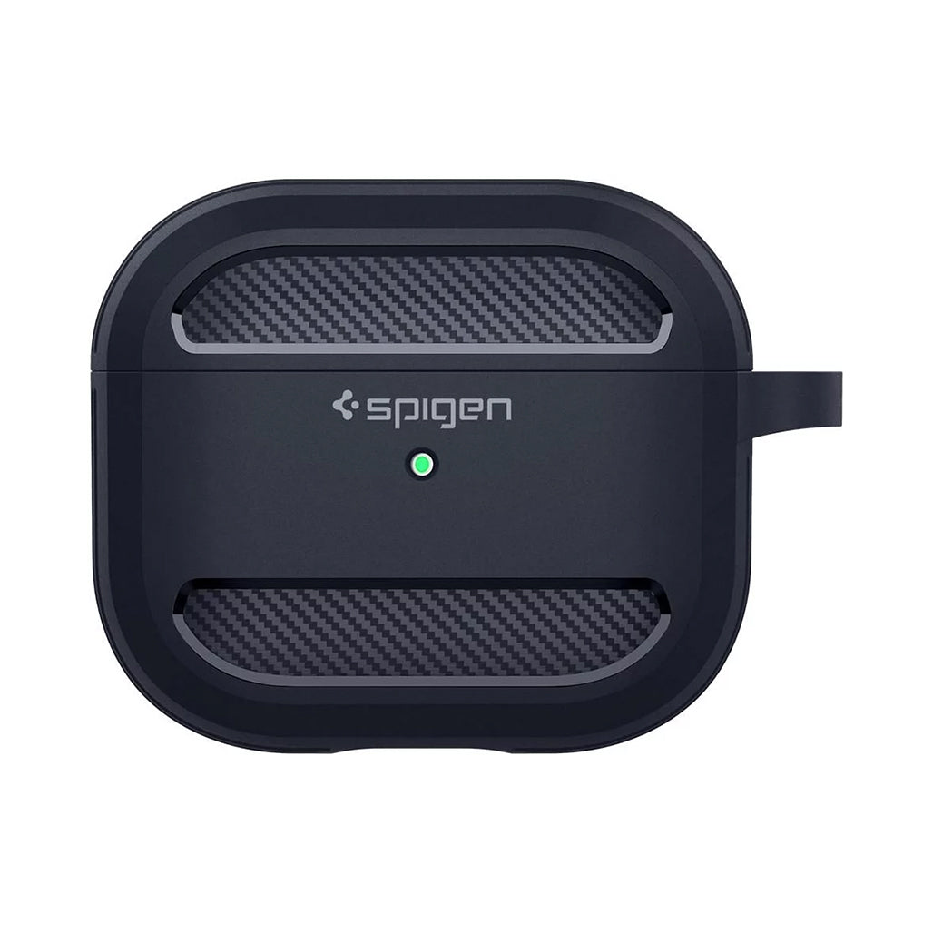 Spigen Rugged Armor Case for AirPods 3rd Gen - Charcoal Grey - ASD01980, 32888715903228, Available at 961Souq