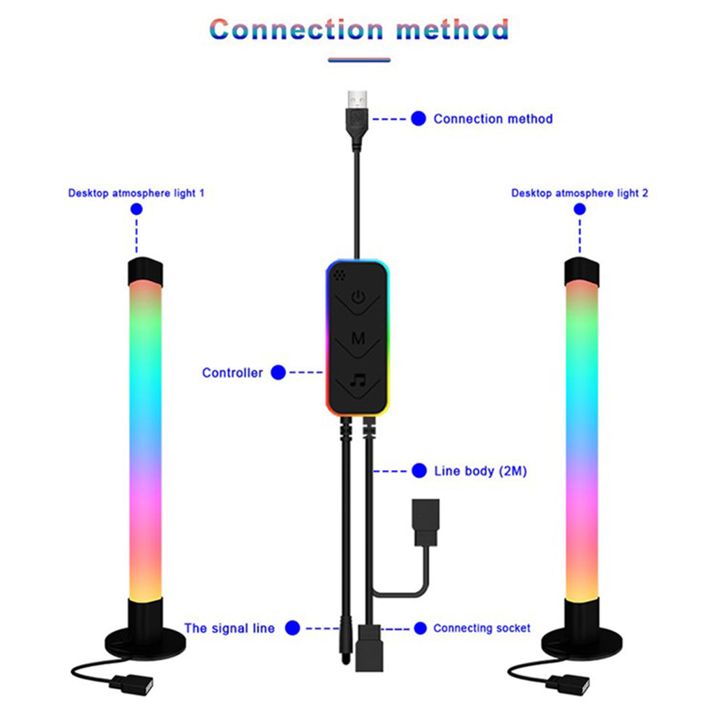 Creative Pick Up Rhythm Ambient Light Set Smart Sticks, 32803998957820, Available at 961Souq