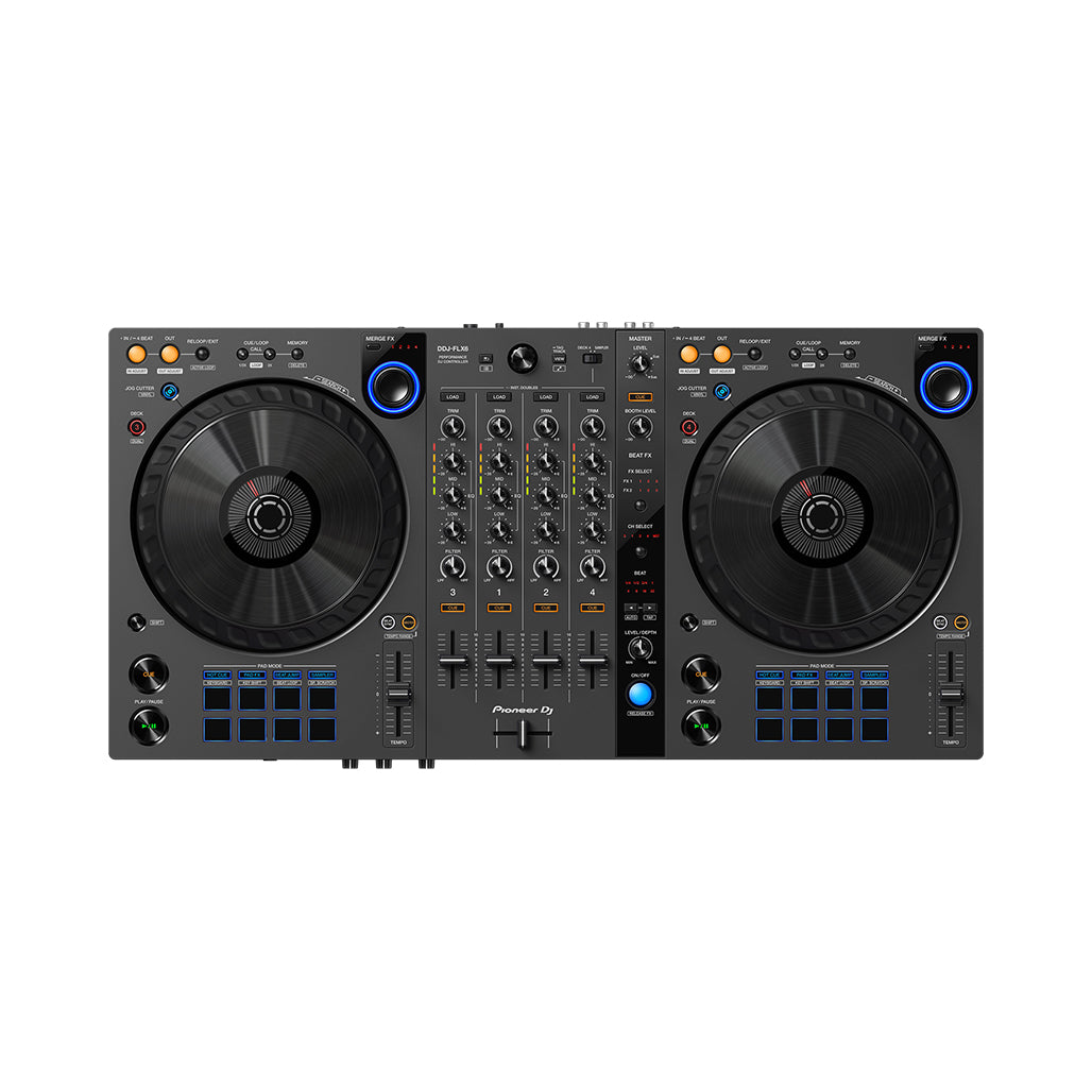 A Photo Of Pioneer DDJ-FLX6-GT - 4-Channel DJ Controller for Multiple DJ Applications - Graphite