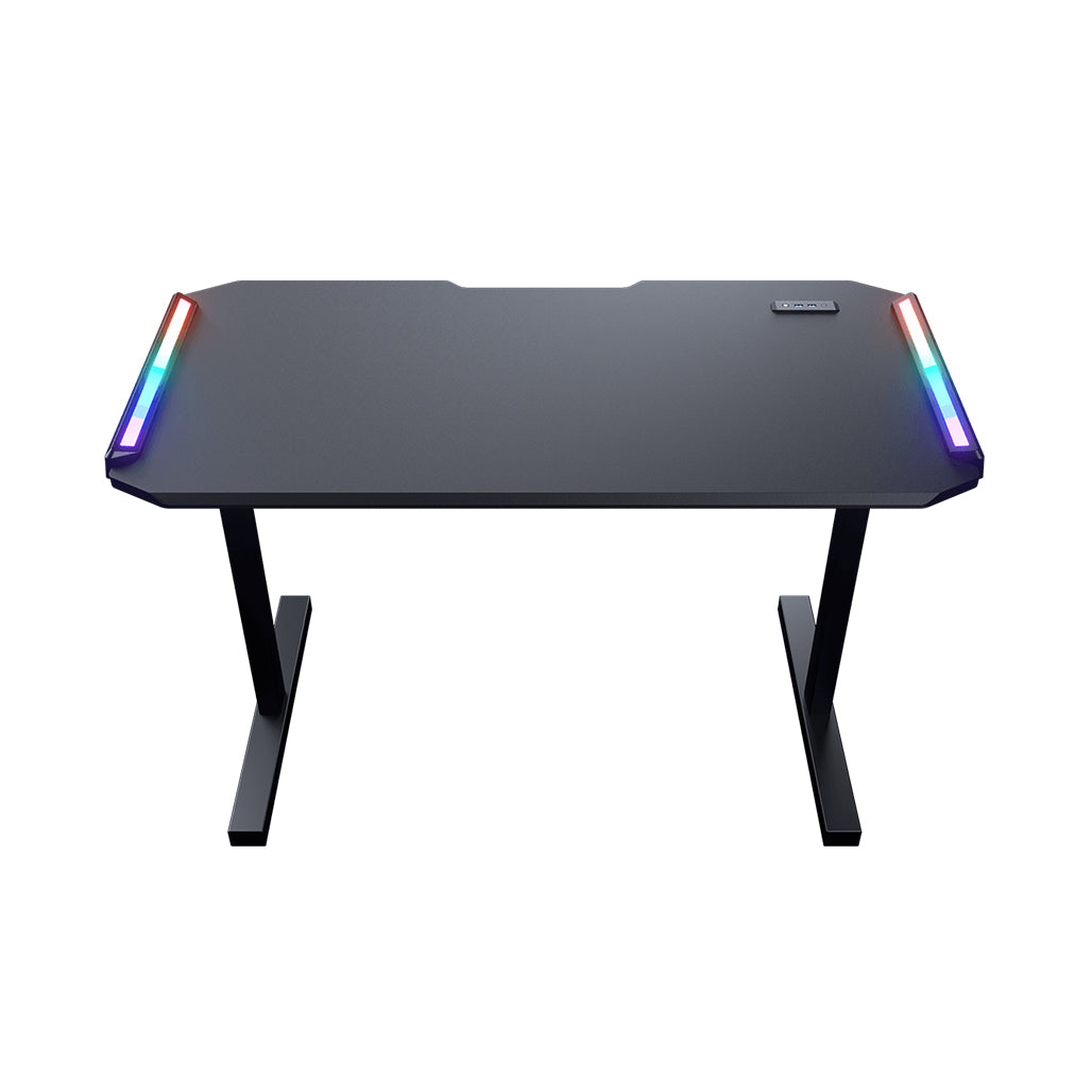 A Photo Of Cougar Deimus 120 - Gaming Desk – Compact with RGB Lighting, USB Hub, and Ergonomic Design