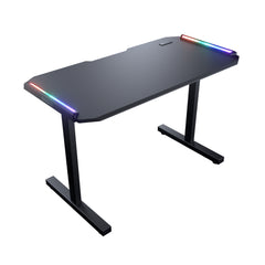 A Photo Of Cougar Deimus 120 - Gaming Desk – Compact with RGB Lighting, USB Hub, and Ergonomic Design