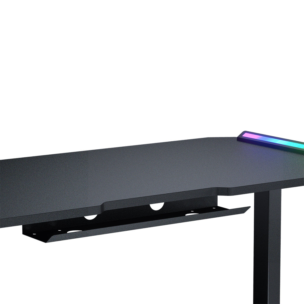 A Photo Of Cougar Deimus 120 - Gaming Desk – Compact with RGB Lighting, USB Hub, and Ergonomic Design