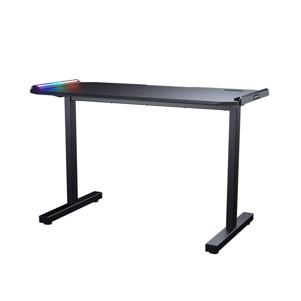 A Photo Of Cougar Deimus 120 - Gaming Desk – Compact with RGB Lighting, USB Hub, and Ergonomic Design