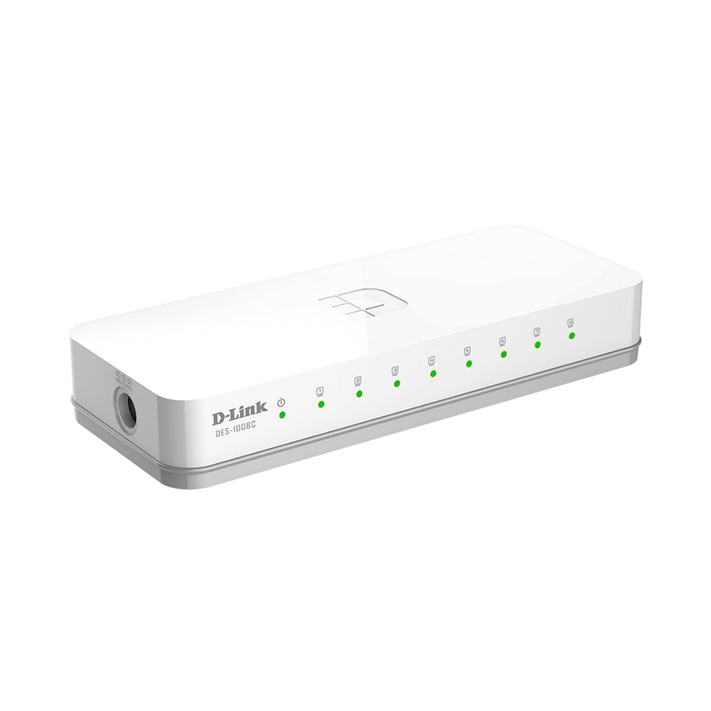 A Photo Of D-Link 8-Port 10/100 Mbps Unmanaged Switch - DES-1008C