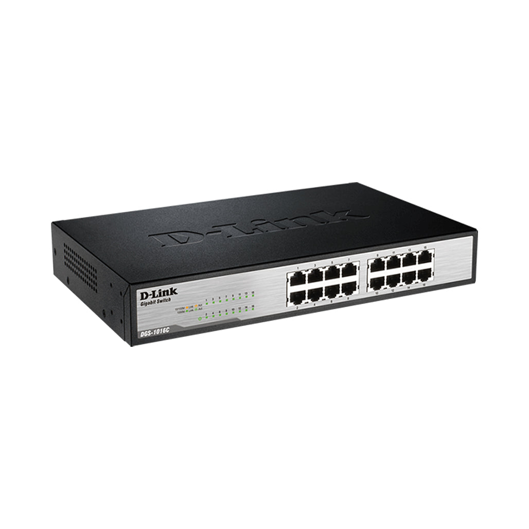 D-Link 16-Port Gigabit Unmanaged Switch DGS-1016C, 32899038511356, Available at 961Souq