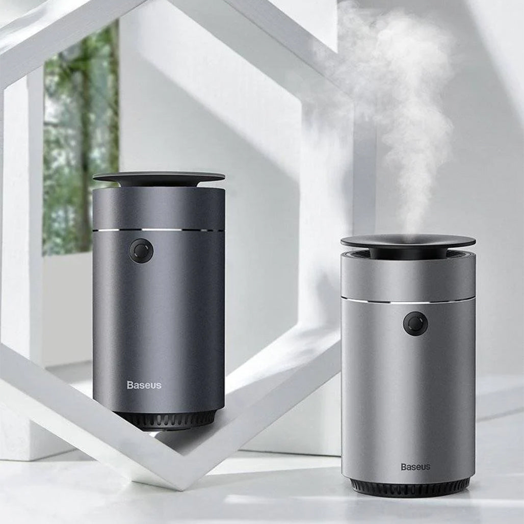 A Photo Of Baseus Time Aromatherapy Humidifier – 75ml Car & Home Air Purifier with Aroma Diffuser & Gradient LED Light