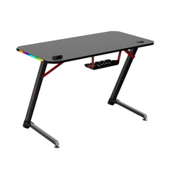 A Photo Of Fantech DHYBRID GD511 RGB LED Gaming Desk with Steel Frame and Compact Cable Management