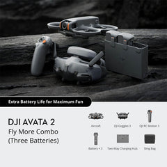 A Photo Of DJI Avata 2 Fly More Combo (Three Batteries)