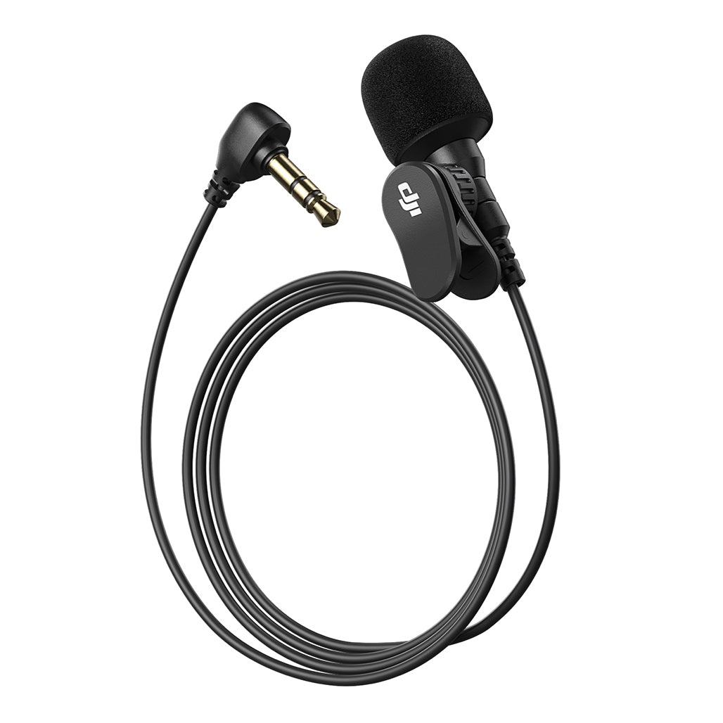 A Photo Of DJI Lavalier Mic - High-quality recording, compact and easily concealable, adjustable angle.