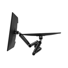 A Photo Of Kaloc DS902 Adjustable Dual Monitor Arm with Internal Gas Spring – Supports 17