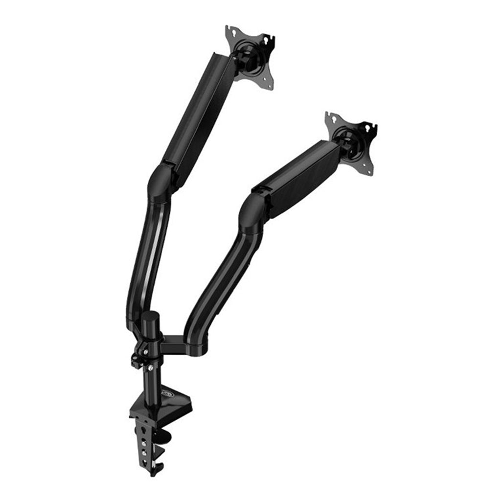 A Photo Of Kaloc DS902 Adjustable Dual Monitor Arm with Internal Gas Spring – Supports 17