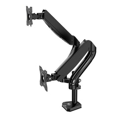 A Photo Of Kaloc DS902 Adjustable Dual Monitor Arm with Internal Gas Spring – Supports 17