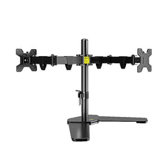 A Photo Of KALOC DW220T Adjustable Horizontal Dual Monitor Arm for 17-27 Inch Screens | Cable Management, 360° Rotation, Height Adjustable