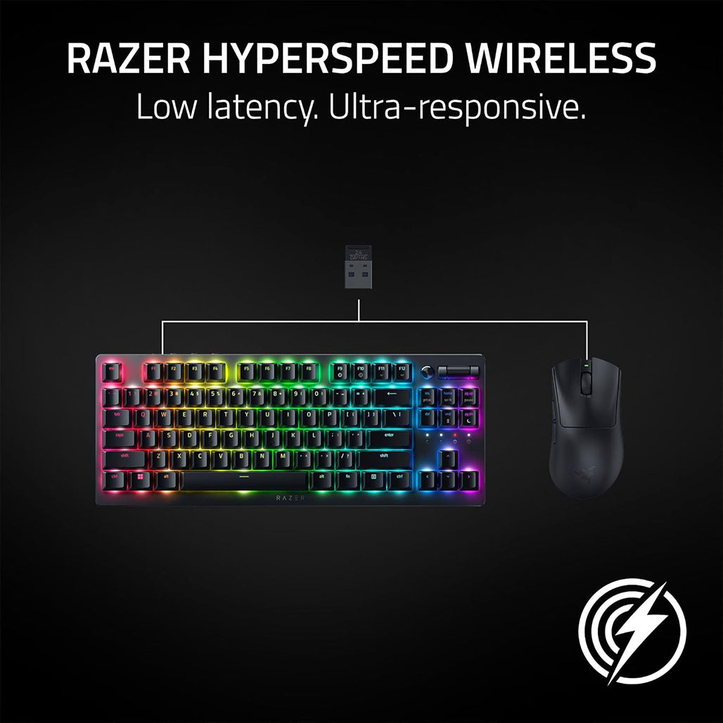 A Photo Of Razer DeathAdder V3 HyperSpeed - Ultra-Lightweight Esports Mouse with 26K DPI Precision