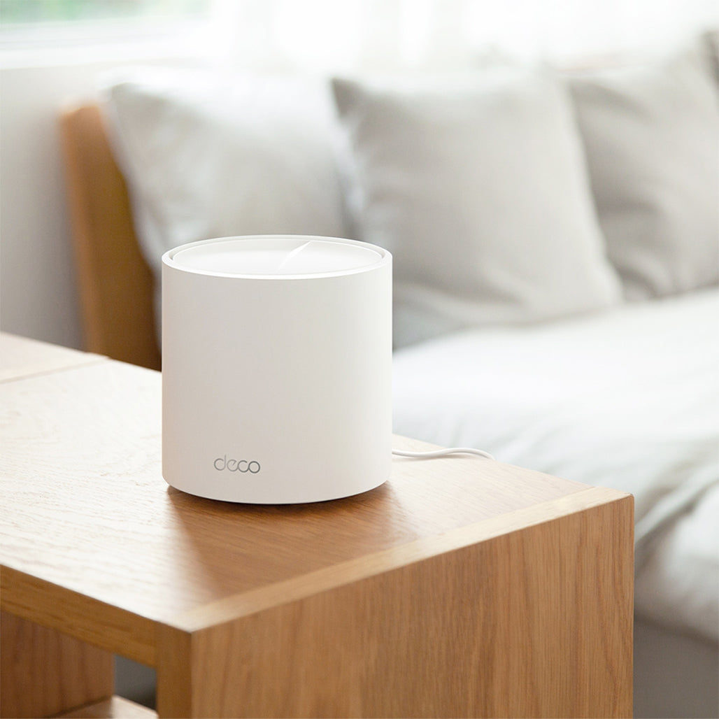 A Photo Of TP-Link Deco X50 AX3000 Whole Home Mesh WiFi 6 System | High-Speed Coverage with AI-Driven Mesh Technology