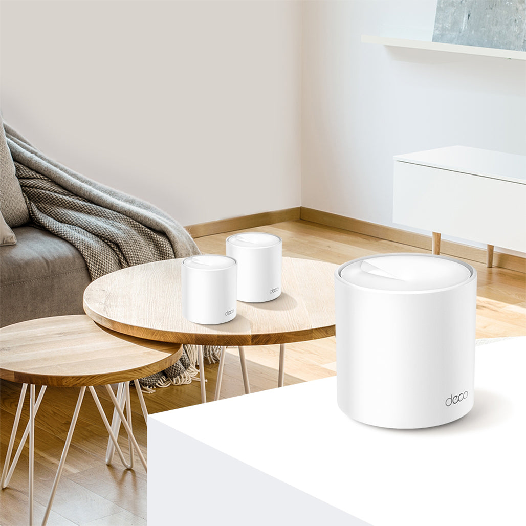 A Photo Of TP-Link Deco X5000 AX5000 Whole Home Mesh Wi-Fi 6 System | High-Speed Coverage & Seamless AI-Driven Mesh Technology