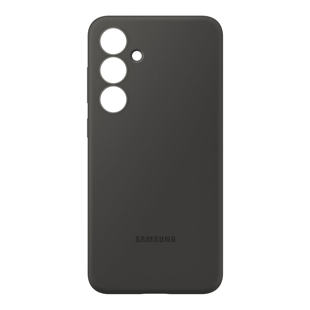 A Photo Of Samsung Galaxy S24 FE Silicone Case – Gray, Stylish and Protective