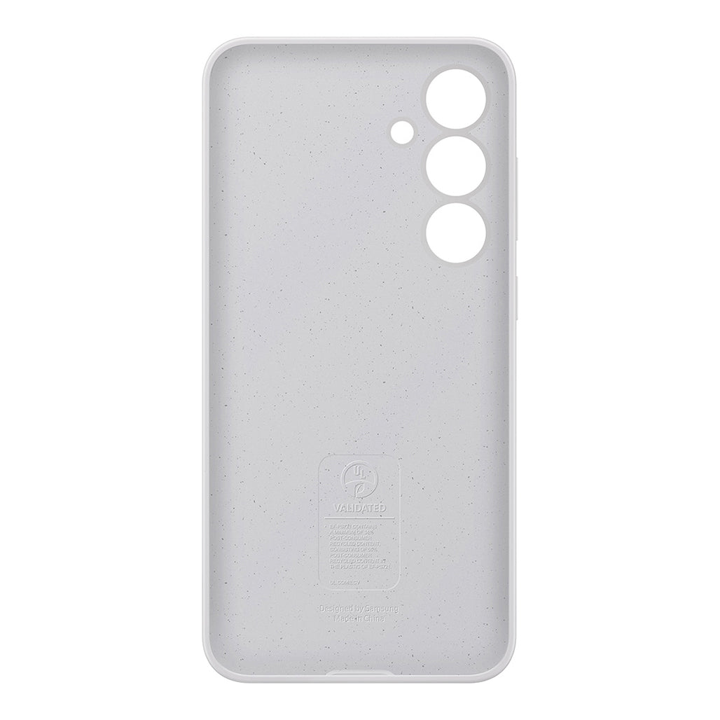 A Photo Of Samsung Galaxy S24 FE Silicone Case – Gray, Stylish and Protective