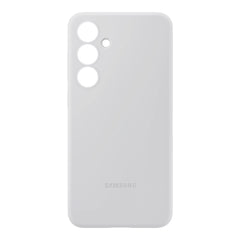 A Photo Of Samsung Galaxy S24 FE Silicone Case – Gray, Stylish and Protective