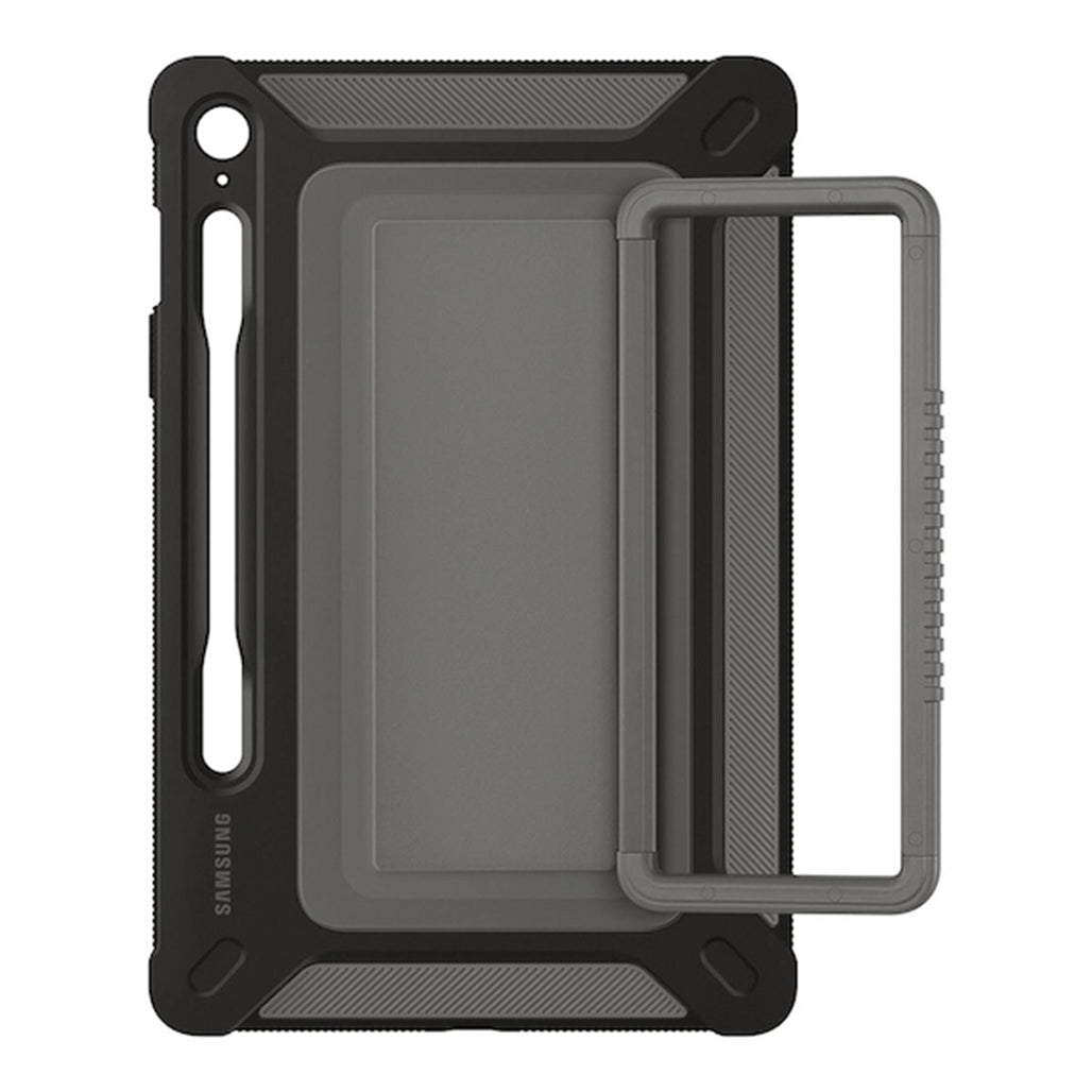 A Photo Of Samsung Galaxy Tab S9 FE / S9 FE 5G Outdoor Cover - Rugged Military-Grade Protection with Built-In Stand and S Pen Storage