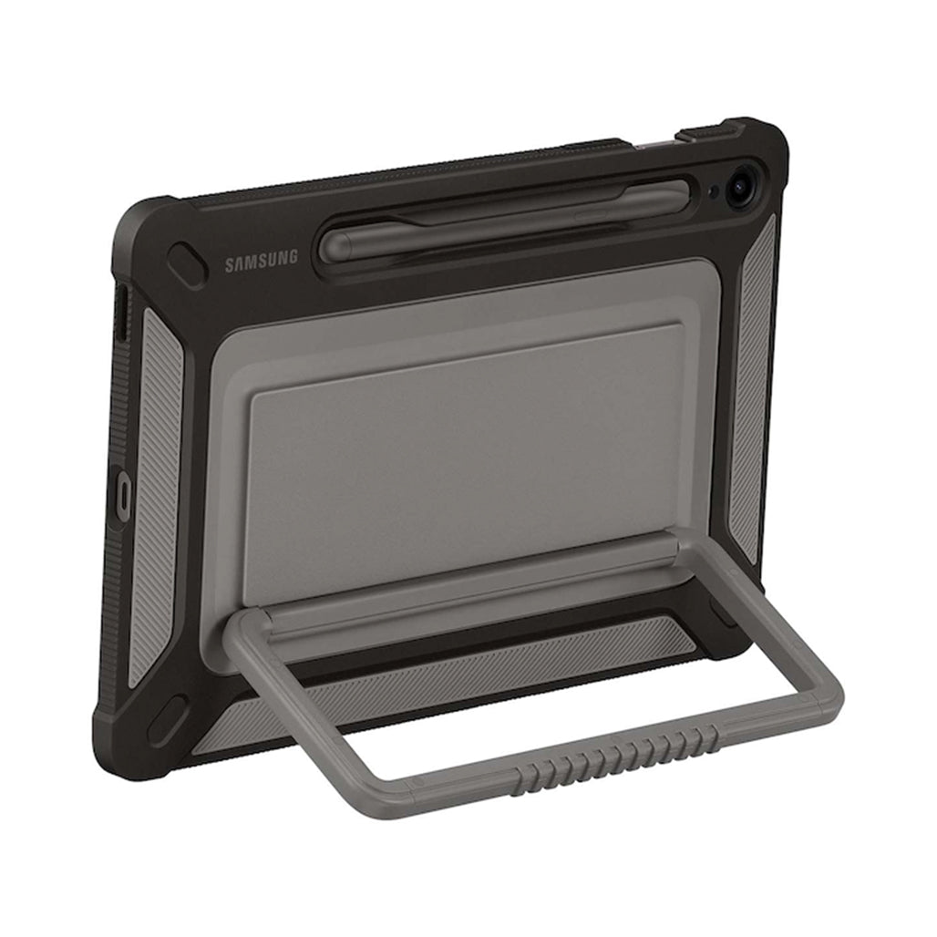 A Photo Of Samsung Galaxy Tab S9 FE / S9 FE 5G Outdoor Cover - Rugged Military-Grade Protection with Built-In Stand and S Pen Storage