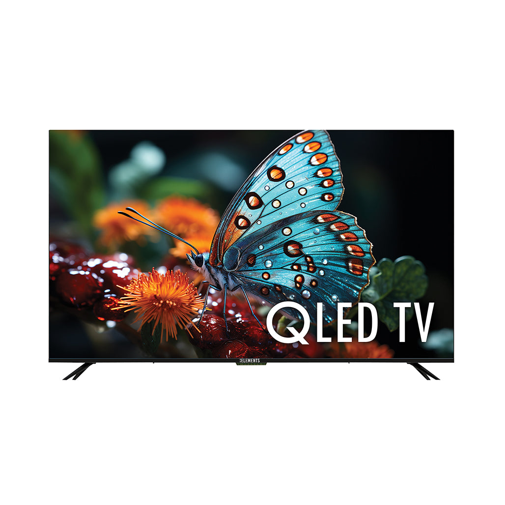 A Photo Of Elements ELT75QL7DE - 75'' QLED UHD 4K Smart TV with Frameless Design, WebOS & Advanced Voice Remote