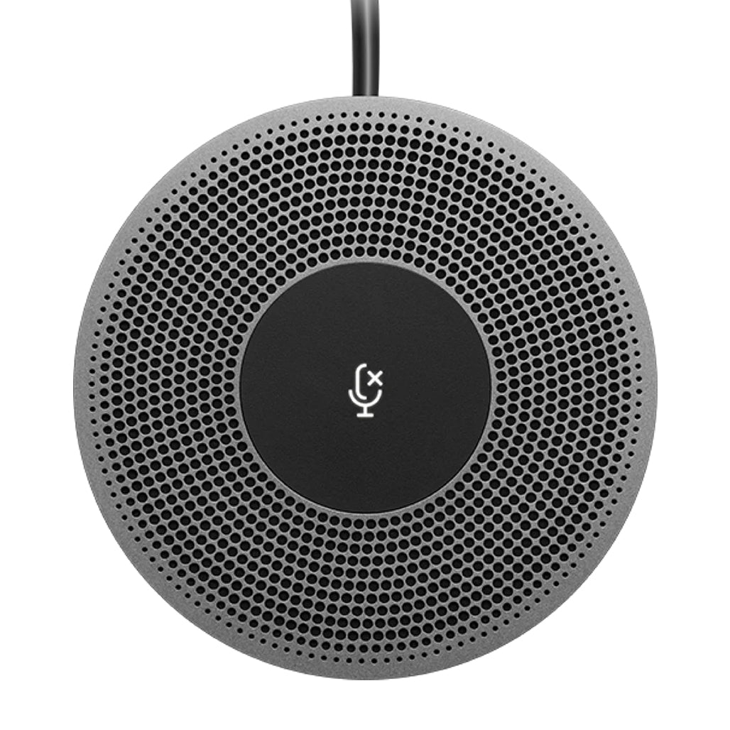 A Photo Of Logitech Expansion Mic for MeetUp – Add-On Microphone with Mute Control for Enhanced Audio Range