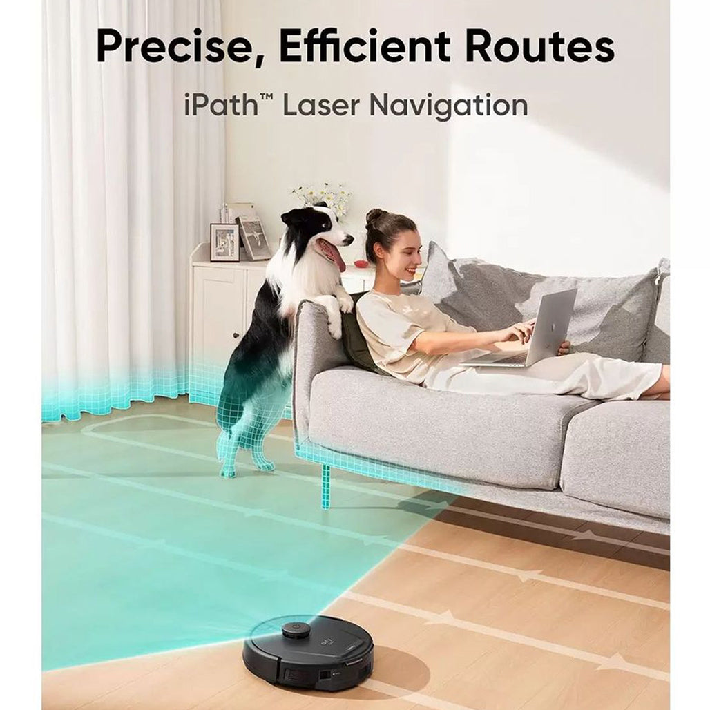 A Photo Of Eufy L60 - Hybrid Robot Vacuum Cleaner - Black