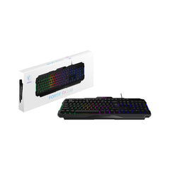 A Photo Of MSI FORGE GK100 Keyboard - Precision Gaming Keyboard with Anti-Ghosting, Customizable RGB, and Durable Switches