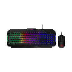 A Photo Of MSI FORGE GK100 Combo: Versatile Gaming Keyboard and Mouse with RGB Backlighting and Precision Control