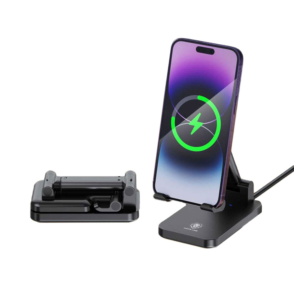 Green Lion Foldable Wireless Charging Stand(15W Power Output), 31927172071676, Available at 961Souq