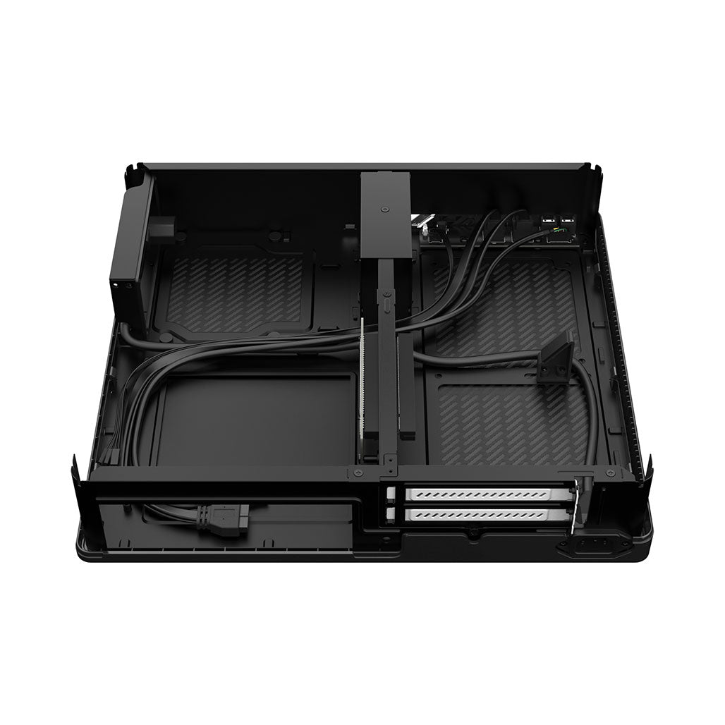 Fractal Design Node 202 Black with Integrated SFX 450w PSU Slim Profile Mini-ITX Computer Case, 31974760939772, Available at 961Souq