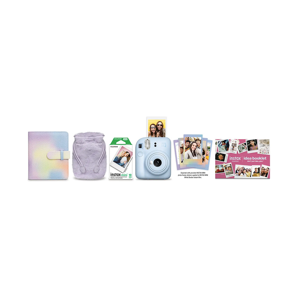 A Photo Of Fujifilm INSTAX MINI 12 Holiday Bundle – Instant Camera with Film, Photo Album & Accessories